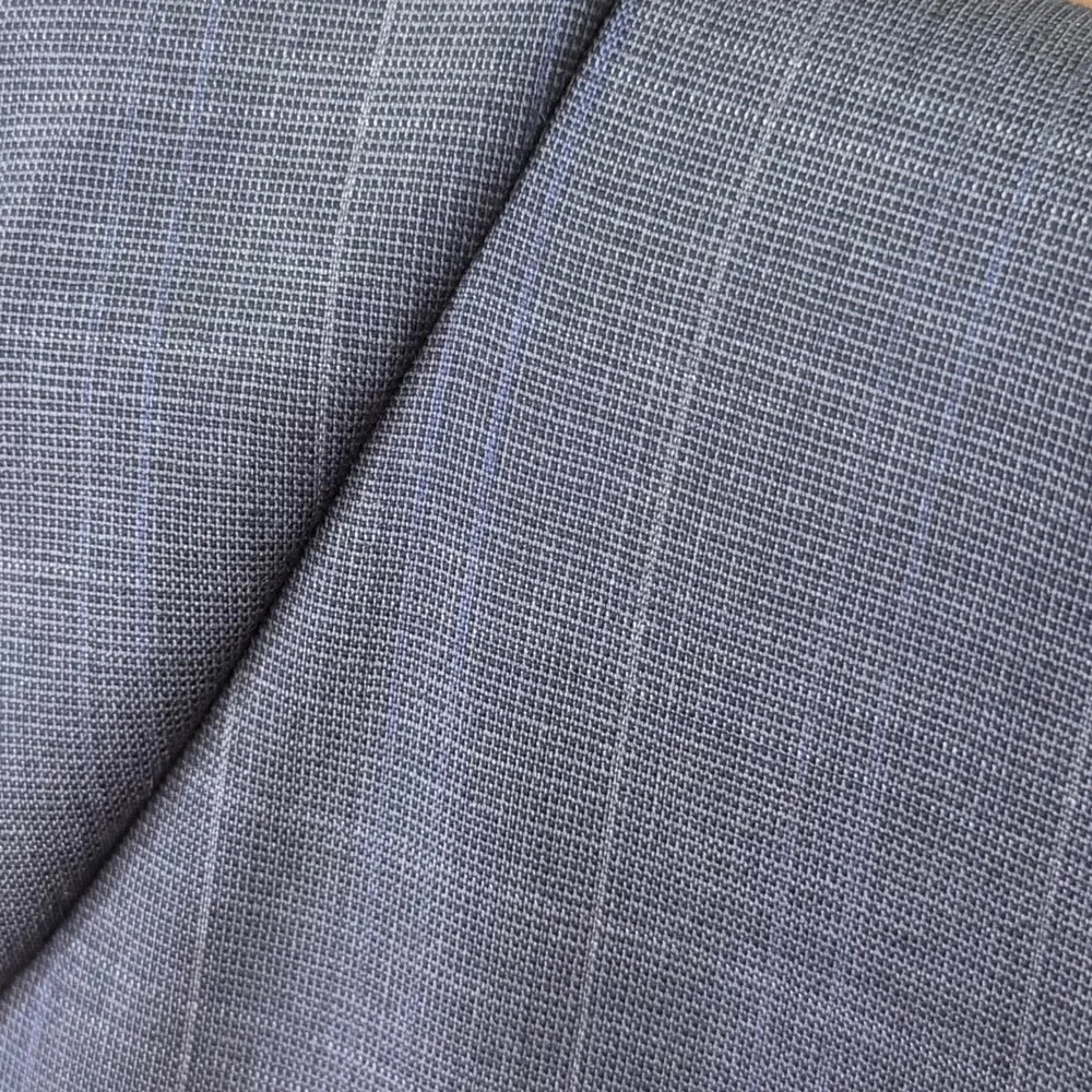 Jos. A. Bank Mens 40R Suit Jacket Blazer Blue Gray Glen Plaid Wool Slim Fit